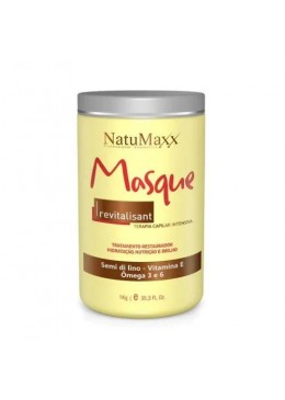 Máscara Revitalizante Semi di Lino Reconstrutora 1Kg - Natumaxx Beautecombeleza.com