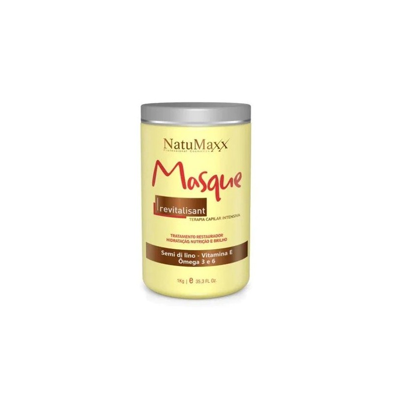 Máscara Revitalizante Semi di Lino Reconstrutora 1Kg - Natumaxx Beautecombeleza.com