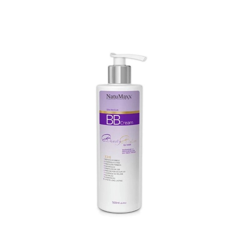 BB Cream Beauty Balm 10 in 1 Thermal Protection Hair Finisher 500ml - Natumaxx Beautecombeleza.com