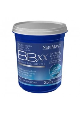 Reconstrução Beauty Balm Xtended Extreme Platinum Blonde BBXX 250g - Natumaxx Beautecombeleza.com