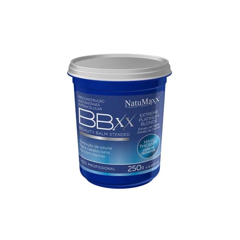 Reconstrução Beauty Balm Xtended Extreme Platinum Blonde BBXX 250g - Natumaxx Beautecombeleza.com