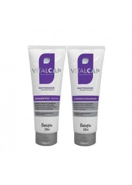 Professional Vitalcap Blond and Grey Hair Tinting Anti Yellow 2x240ml - BeloFio Beautecombeleza.com