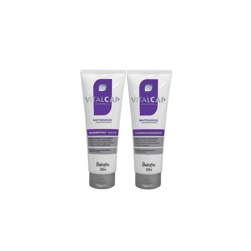 Vitalcap Blond Matizador Kit 2x240ml - BeloFio Beautecombeleza.com Vitalcap Blond Matizador Kit 2x240ml - BeloFio Beautecombeleza.com