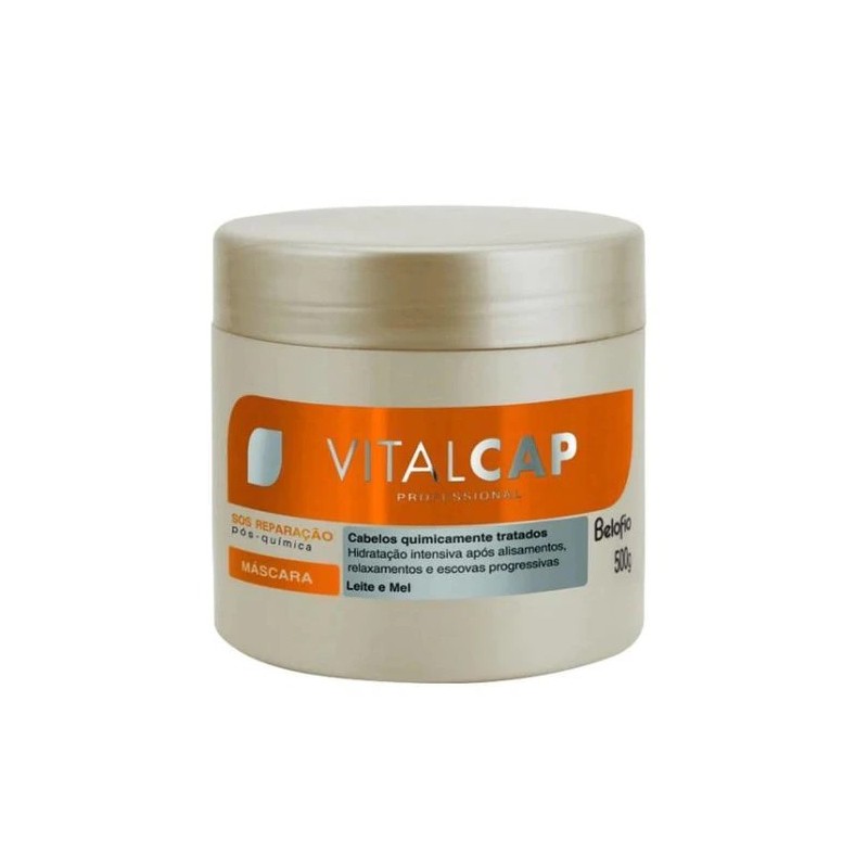 Vitalcap SOS Máscara Reparadora Pós Química 500g - BeloFio Beautecombeleza.com