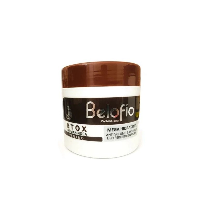 Botox Masque Reconstructeur à l'Action Anti-Frisottis et Anti-Volume Vegan 500g - BeloFio Beautecombeleza.com
