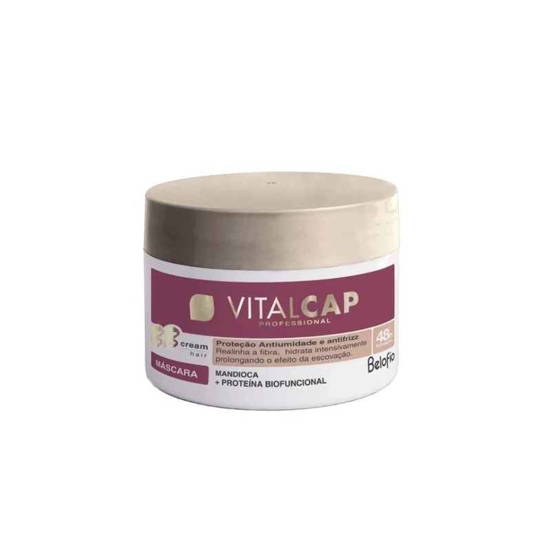 Professional Vitalcap BB Cream Anti Frizz Protection Hair Mask 250g - BeloFio Beautecombeleza.com Professional Vitalcap BB Cream Anti Frizz Protection Hair Mask 250g - BeloFio Beautecombeleza.com