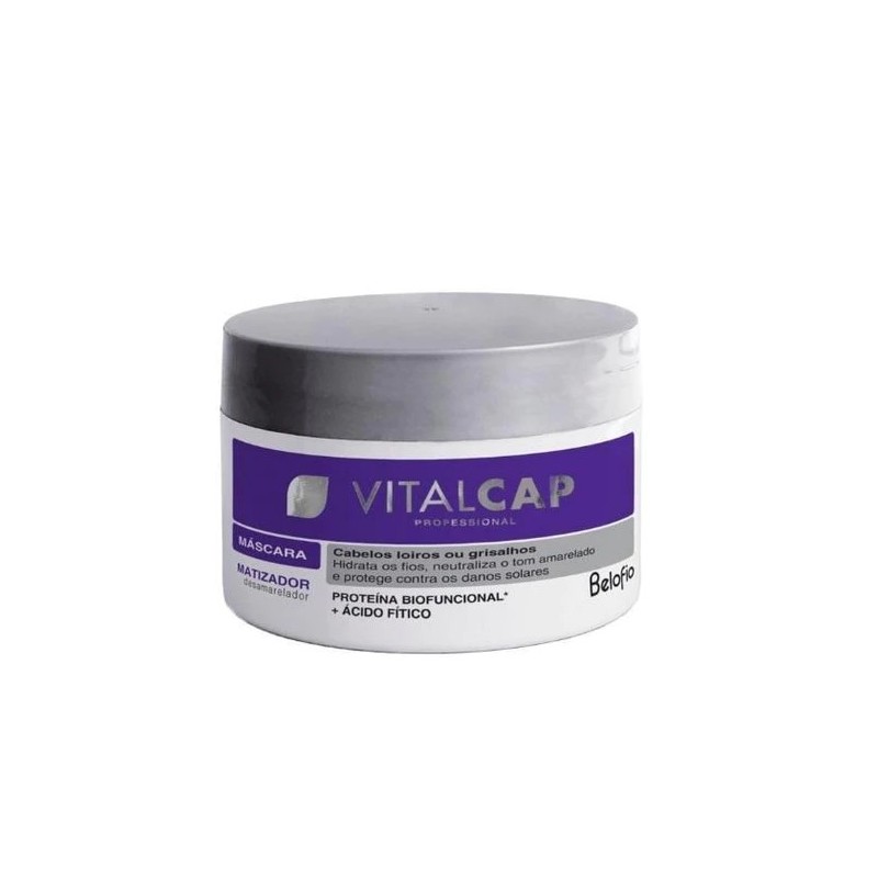 Professional Vitalcap Grey Blond Hair Anti Yellow Tinting Mask 250g - BeloFio Beautecombeleza.com