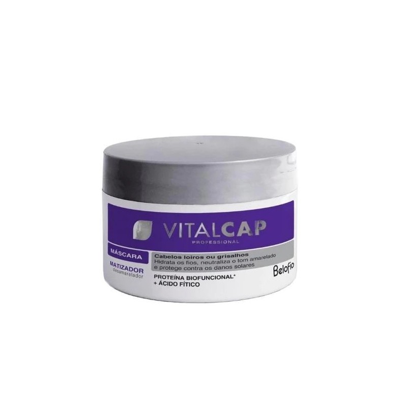 Vitalcap Máscara Cabelos Loiros ou Grisalhos 250g - BeloFio Beautecombeleza.com Vitalcap Máscara Cabelos Loiros ou Grisalhos 250g - BeloFio Beautecombeleza.com