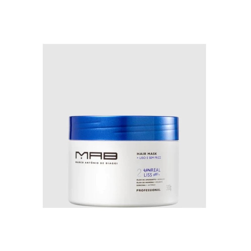 Unreal Liss Hair Liso e sem Frizz Máscara 300g - MAB Beautecombeleza.com Unreal Liss Hair Liso e sem Frizz Máscara 300g - MAB Beautecombeleza.com