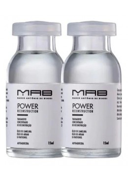 Ampoulas Power Reconstruction Mab Marco Antônio De Biaggi 2u - MAB Beautecombeleza.com