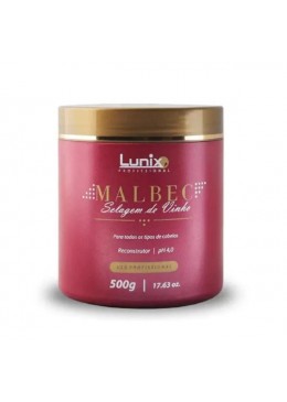 Malbec Selagem de Vinho Reconstrutor Mask 500g - Lunix Beautecombeleza.com