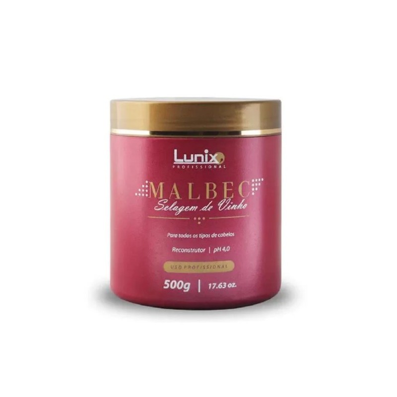 Malbec Selagem de Vinho Reconstrutor Mask 500g - Lunix Beautecombeleza.com Malbec Selagem de Vinho Reconstrutor Mask 500g - Lunix Beautecombeleza.com