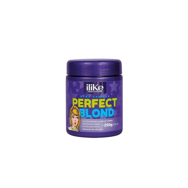 Perfect Blond Volume Reduction Anti Frizz Tinting Platinum Botox 250g - iLike Beautecombeleza.com