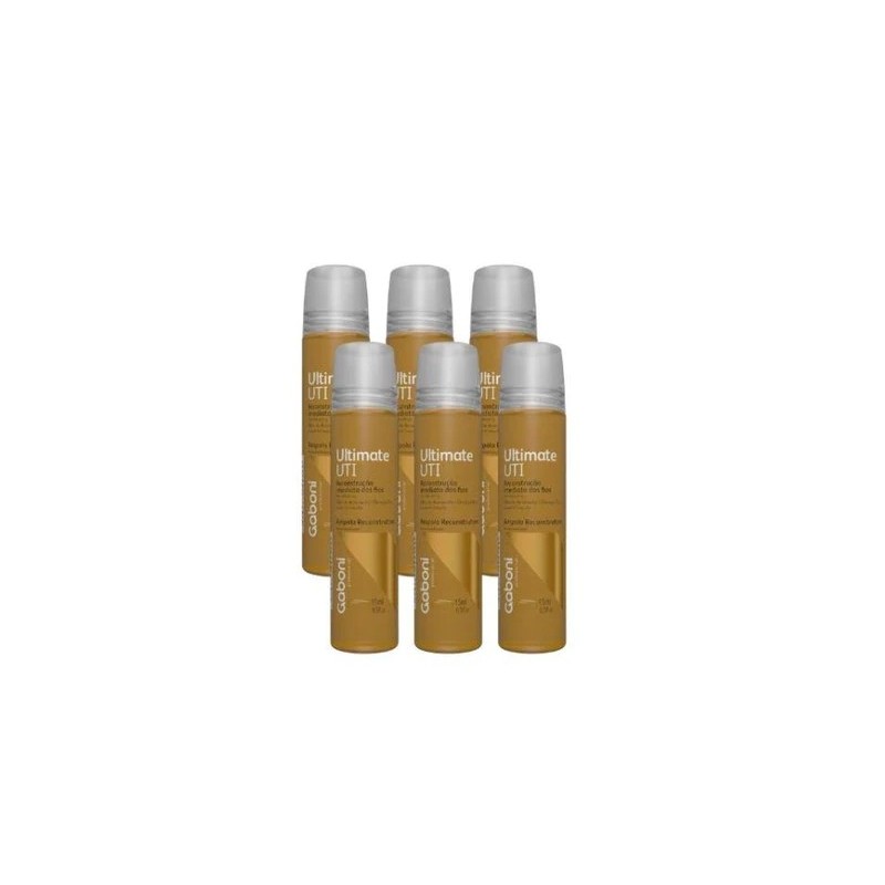 Ultimate UTI Imediata Reconstrução Hidrate Ampoulas Kit 6x15ml - Gaboni 
 Beautecombeleza.com