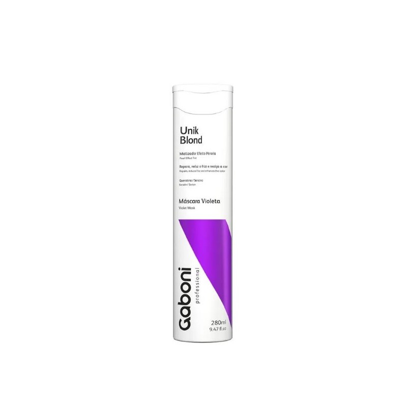 Unik Blond Máscara Matizadora Violeta  280ml - Gaboni Beautecombeleza.com