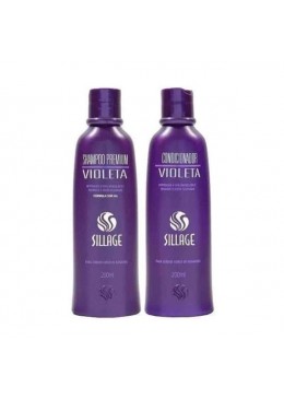 Violet Premium Blond Gray Hair Tinting Toning Treatment Kit 2x200ml - Sillage Beautecombeleza.com
