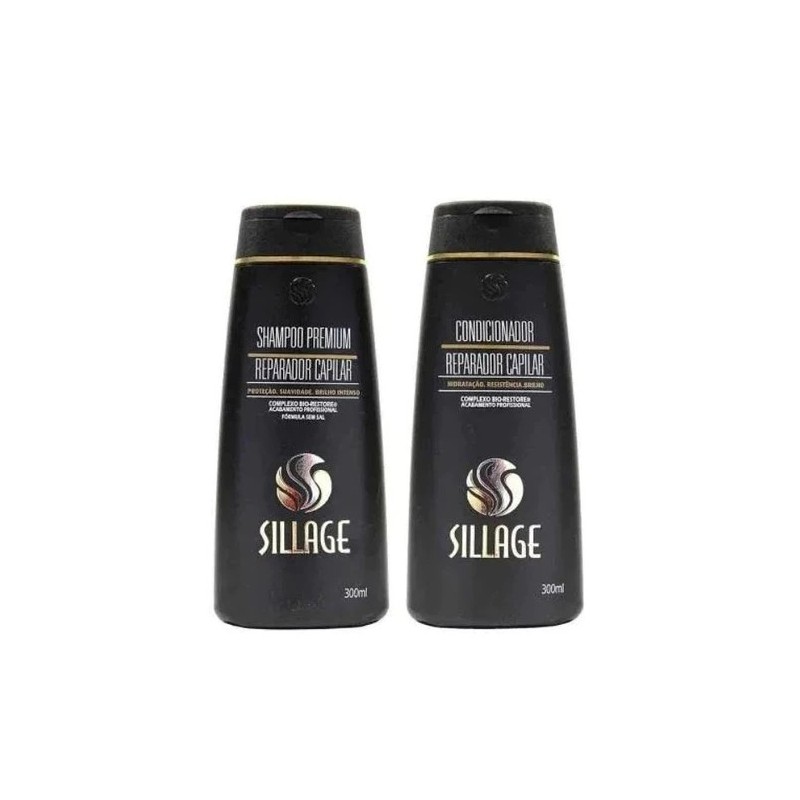 Reparador Capilar Premium Kit 2x300ml - Sillage Beautecombeleza.com Reparador Capilar Premium Kit 2x300ml - Sillage Beautecombeleza.com