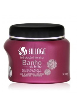 Banho de Brilho Masque Cheveux Hydratation Intense 300g - Sillage Beautecombeleza.com