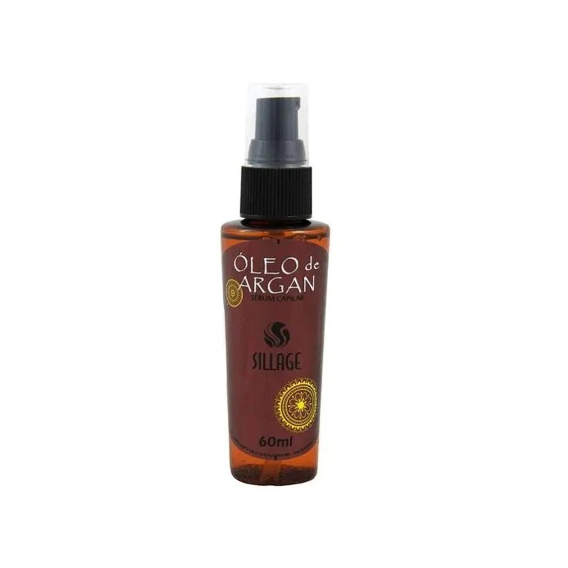 Argan Oil Serum Multifunctional Smoothness Anti Frizz Finisher 60ml - Sillage Beautecombeleza.com