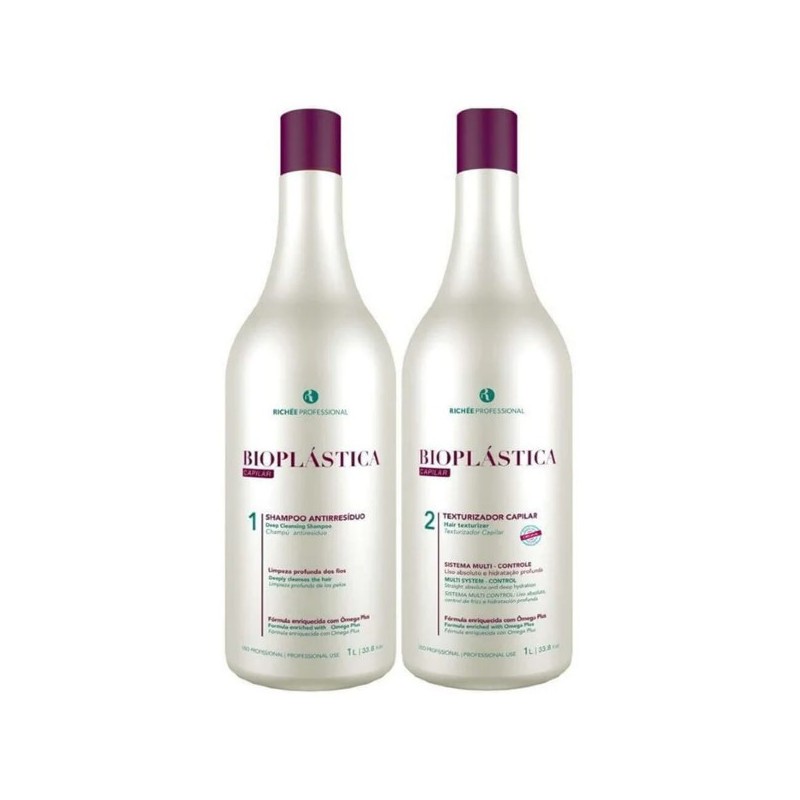 Bioplástica Escova Progressiva Kit 2x1l - Richée Beautecombeleza.com