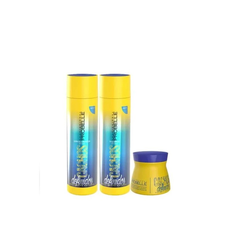 Cachos Definidos Home Care Kit 3x250ml - Probelle 
Beautecombeleza.com