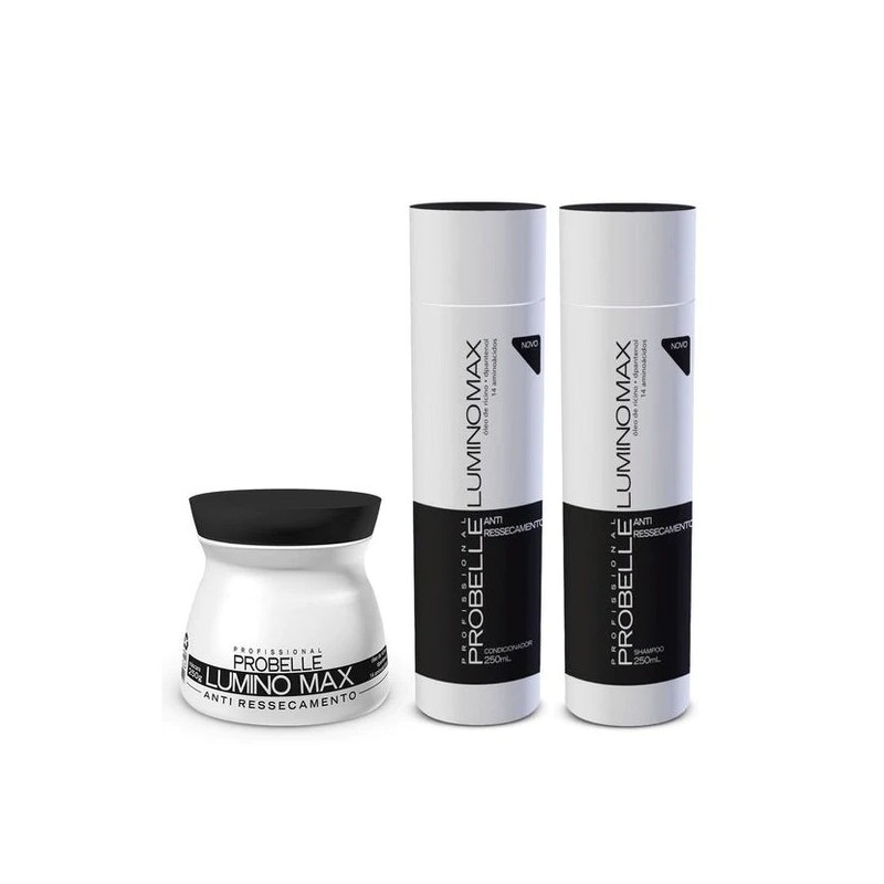 Lumino Max Anti Ressecamento Kit 3x250ml - Probelle
Beautecombeleza.com Lumino Max Anti Ressecamento Kit 3x250ml - Probelle
Beautecombeleza.com