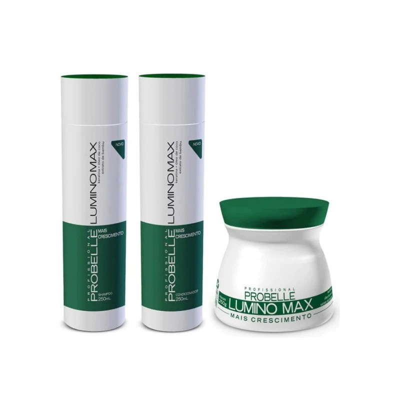 Lumino Max Mais Crescimento Kit 3 Itens - Probelle
Beautecombeleza.com Lumino Max Mais Crescimento Kit 3 Itens - Probelle
Beautecombeleza.com