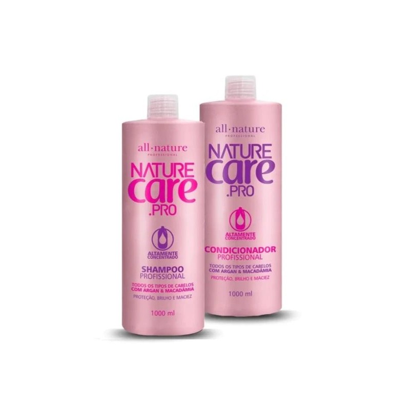 Care Pro Argan Macadamia Highly Concentrated Treatment Kit 2x1L - All Nature Beautecombeleza.com