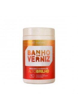 Banho de Verniz Varnish Bath Shea Rose D-Panthenol Shine Mask 1Kg - All Nature Beautecombeleza.com