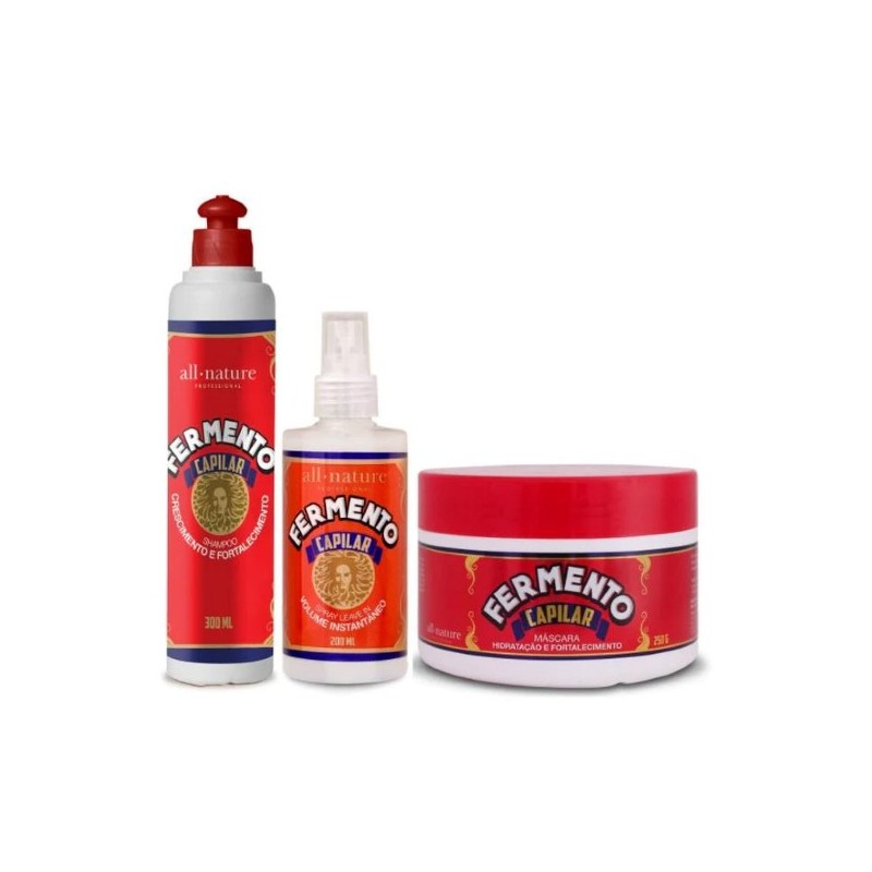 Hair Yeast Fermento Hydration Strengthening Treatment Kit 3 Prod. - All Nature Beautecombeleza.com Hair Yeast Fermento Hydration Strengthening Treatment Kit 3 Prod. - All Nature Beautecombeleza.com
