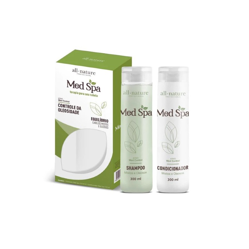 Med Spa Controle da Oleosidade Equilíbrio  Kit 2x310ml - All Nature Beautecombeleza.com