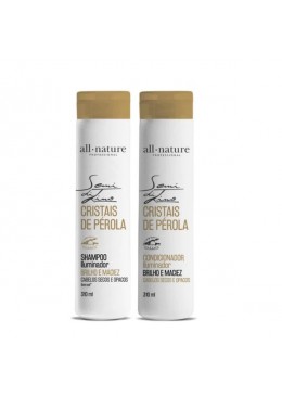 Cristais de Pérola Pearl Crystals Hair Shine Semi di Lino Kit 2x310 - All Nature Beautecombeleza.com