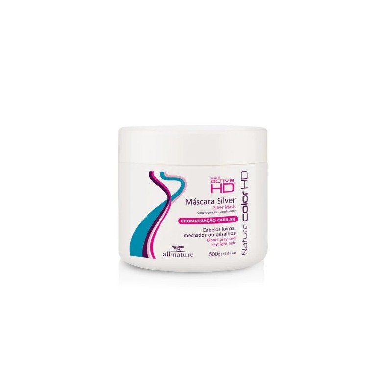 Silver Color Chromatisation Capillaire Masque 500g - All Nature Beautecombeleza.com