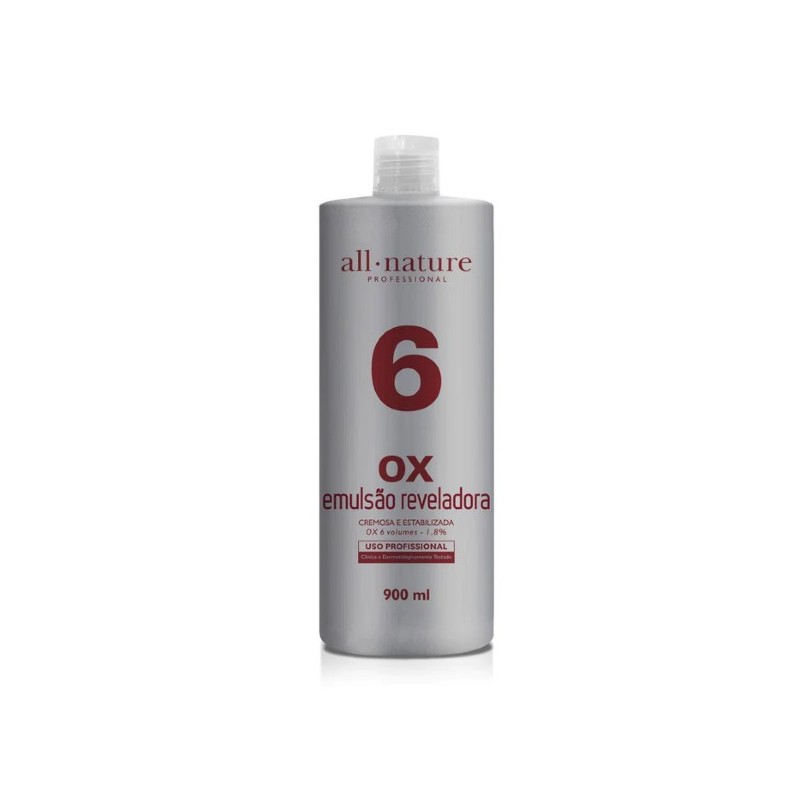 Emulsão Reveladora Cremosa e Estabilizada OX 6 Vol 1.8%. 900ml - All Nature Beautecombeleza.com