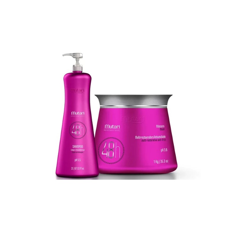 48h Ação Antiumidade Shampoo e Máscara Kit 2 - Mutari 
Beautecombeleza.com