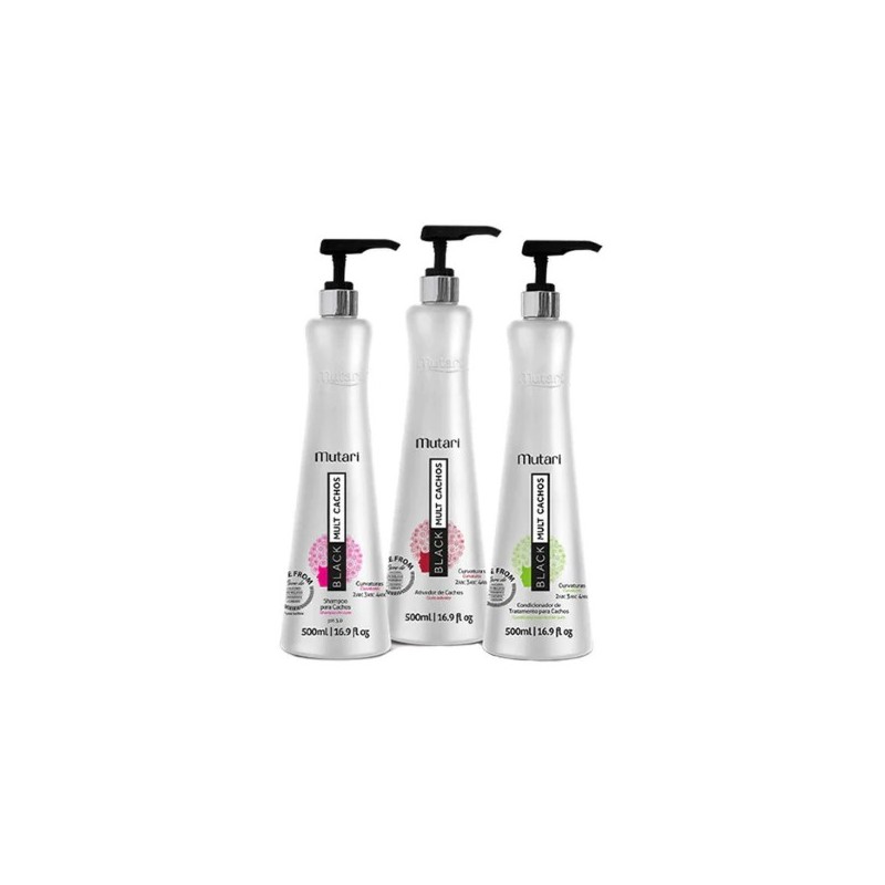 Black Mult Cachos Kit 3x 500ml - Mutari
Beautecombeleza.com Black Mult Cachos Kit 3x 500ml - Mutari
Beautecombeleza.com