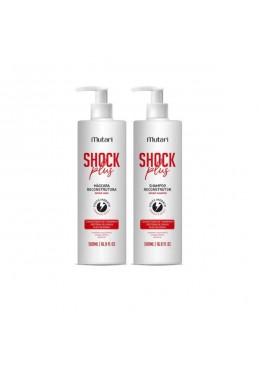 Mutari Shock Plus Reconstruction Treatment Kit 2x 500ml / 2x 16.9 fl oz Beautecombeleza.com