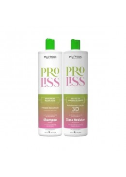 Pro Liss Lissage Brésilien Réducteur de Volume Kit 2x 1L - My Phios 
 Beautecombeleza.com