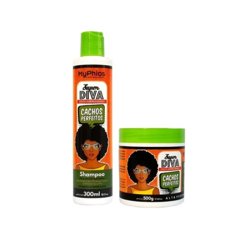 Perfect Curls Super Diva Curly Hair Maintenance Definition Kit 2 Itens - My Phios Beautecombeleza.com Perfect Curls Super Diva Curly Hair Maintenance Definition Kit 2 Itens - My Phios Beautecombeleza.com