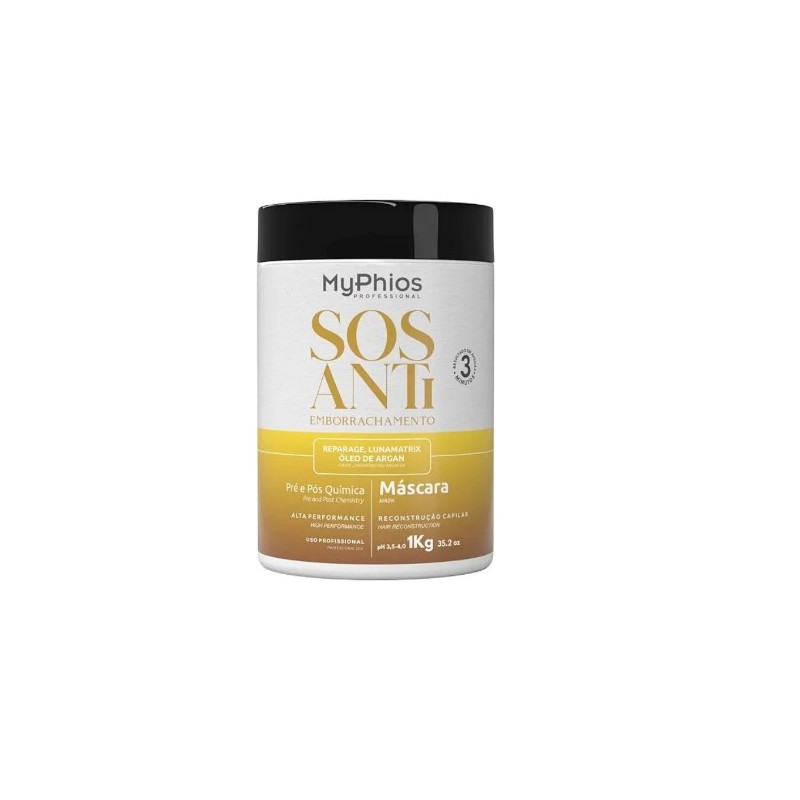SOS Anti Emborrachamento Máscara Reconstrução Capilar 1Kg - My Phios Beautecombeleza.com SOS Anti Emborrachamento Máscara Reconstrução Capilar 1Kg - My Phios Beautecombeleza.com