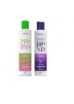 My Phios Shampoo + Pro Blond Lissage Brésilien Réalignement  Kit 2x 300ml / 2x 10.14 fl oz Beautecombeleza.com