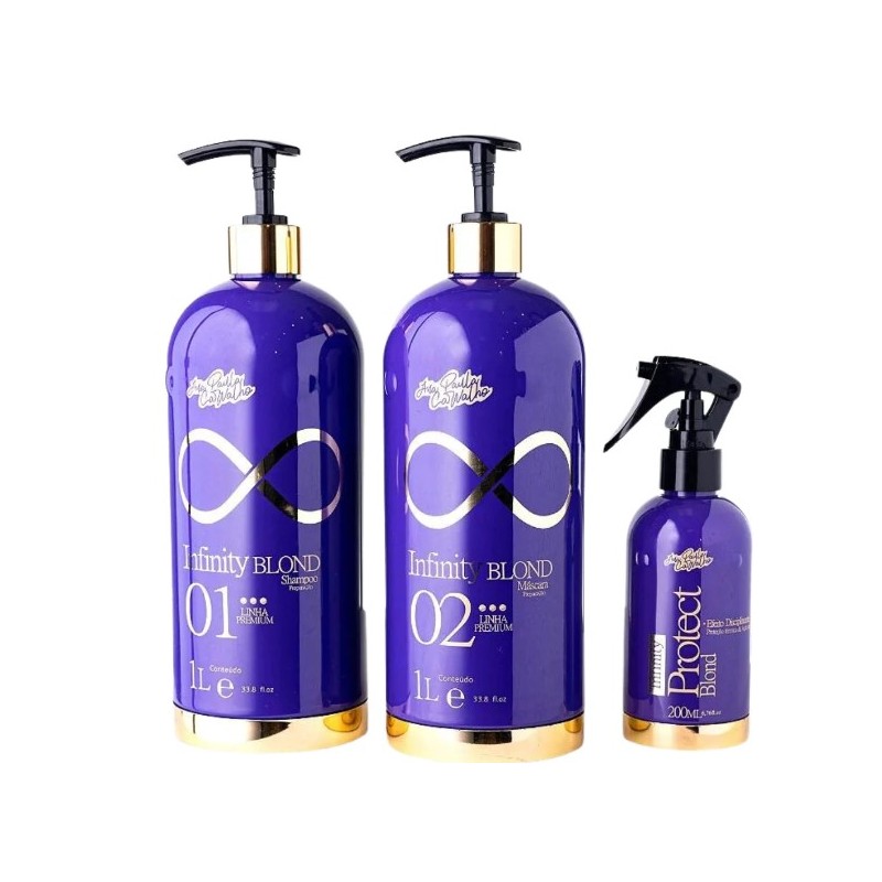 Infinity Blond Protéger Blonds et Platine Kit 3 - Ana Paula Carvalho
Beautecombeleza.com Infinity Blond Protéger Blonds et Platine Kit 3 - Ana Paula Carvalho
Beautecombeleza.com