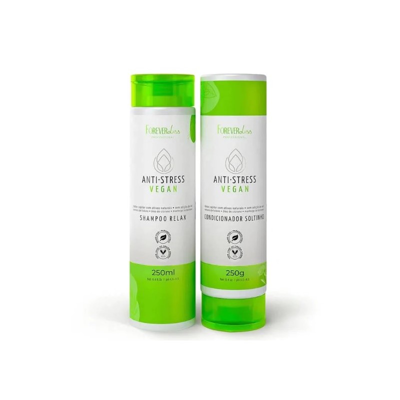 Anti Stress Vegan Kit 2x250ml - Forever Liss Beautecombeleza.com Anti Stress Vegan Kit 2x250ml - Forever Liss Beautecombeleza.com
