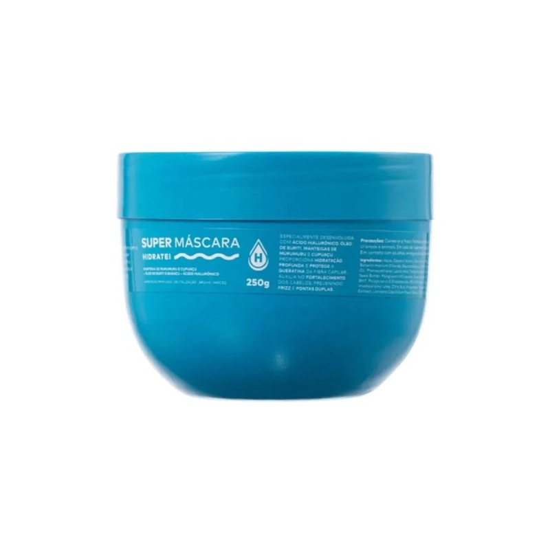 Super Máscara Nutrição e Hidratação 250g - Hidratei Beautecombeleza.com Super Máscara Nutrição e Hidratação 250g - Hidratei Beautecombeleza.com