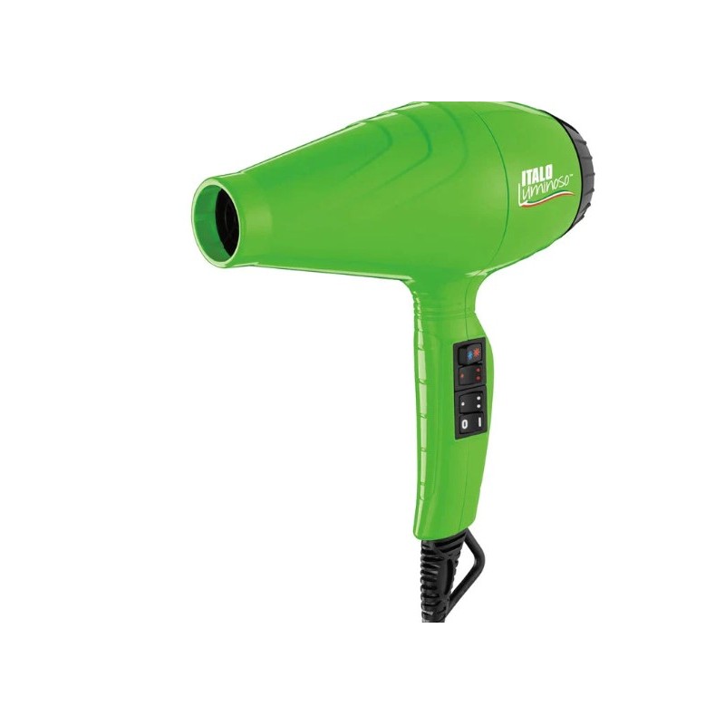 Pro Italo Luminoso Professional Green Hair Dryer 2000W 110V 127V - Babyliss Beautecombeleza.com