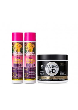 Garota Poderosa ProLiss Hair Reducer 2x300ml + 3D Bath Mask Kit Beautecombeleza.com