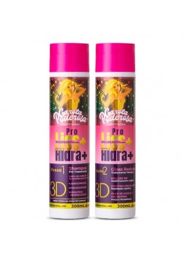 ProLiss Hidra+ Progressiva Gloss Redutor Kit 2x300ml - Garota Poderosa Beautecombeleza.com