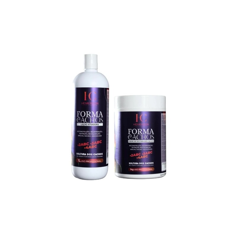 Forma Cachos Soltura dos Cachos Loção Ativadora Kit2x2L - Hemerson dos Cachos Beautecombeleza.com