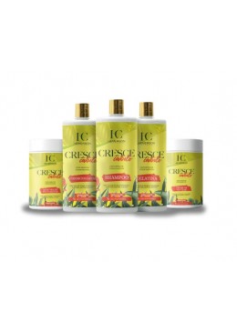 Cresce Cabelo Mestre Dos Cachos Croissance des Cheveux Kit 5x1l - Hemerson dos Cachos Beautecombeleza.com