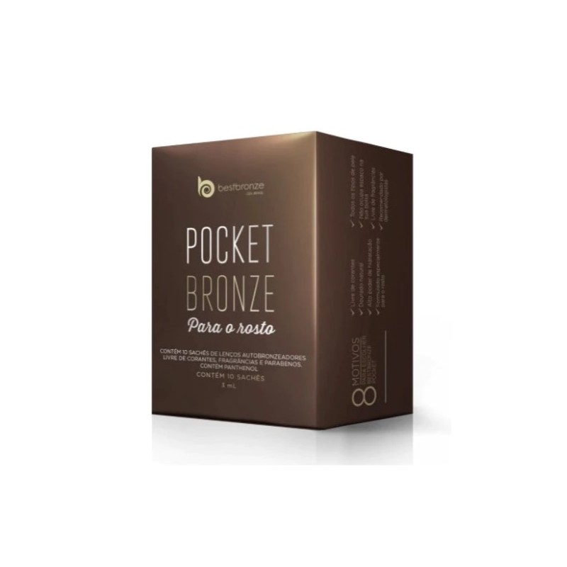 Pocket Bronze Self-tanning Wipe for the Face 10 Saches - Best Bronze Beautecombeleza.com